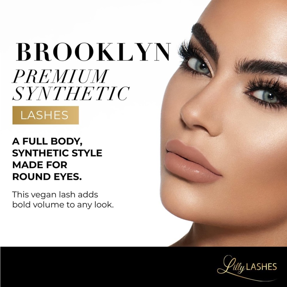 NEW IN BOX Lilly Lashes Brooklyn Wispy Glam False Lashes - Picture 4 of 6